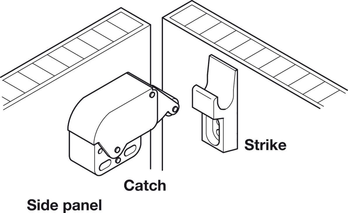 Mini-Latch Automatic Spring Catch