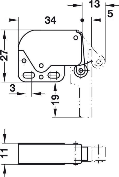 Mini-Latch Automatic Spring Catch