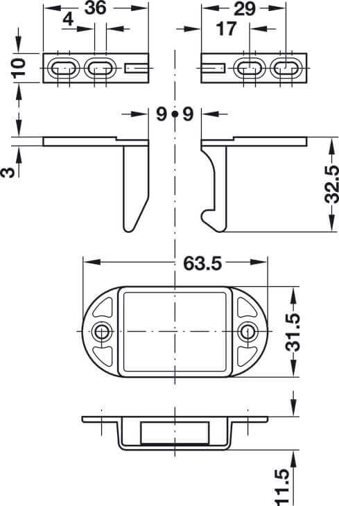 Automatic door catch