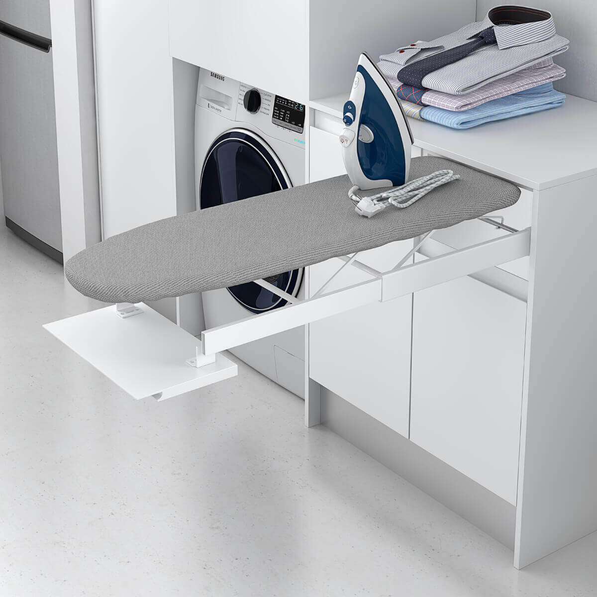 Pull-out ironing board