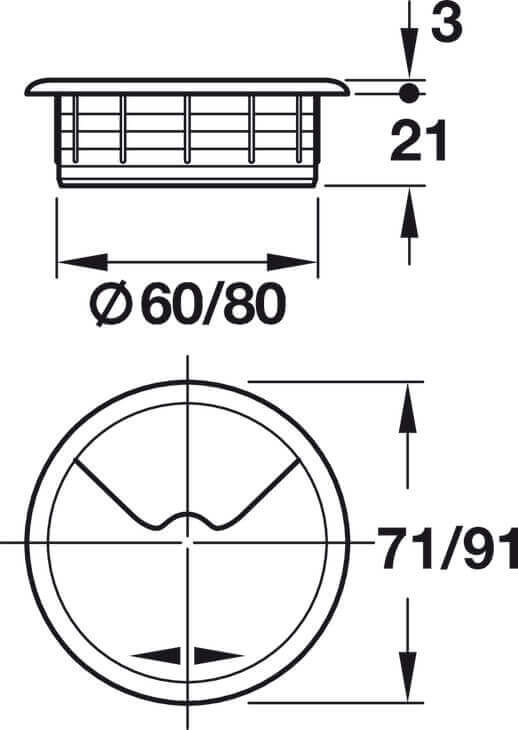 Round Cable outlet