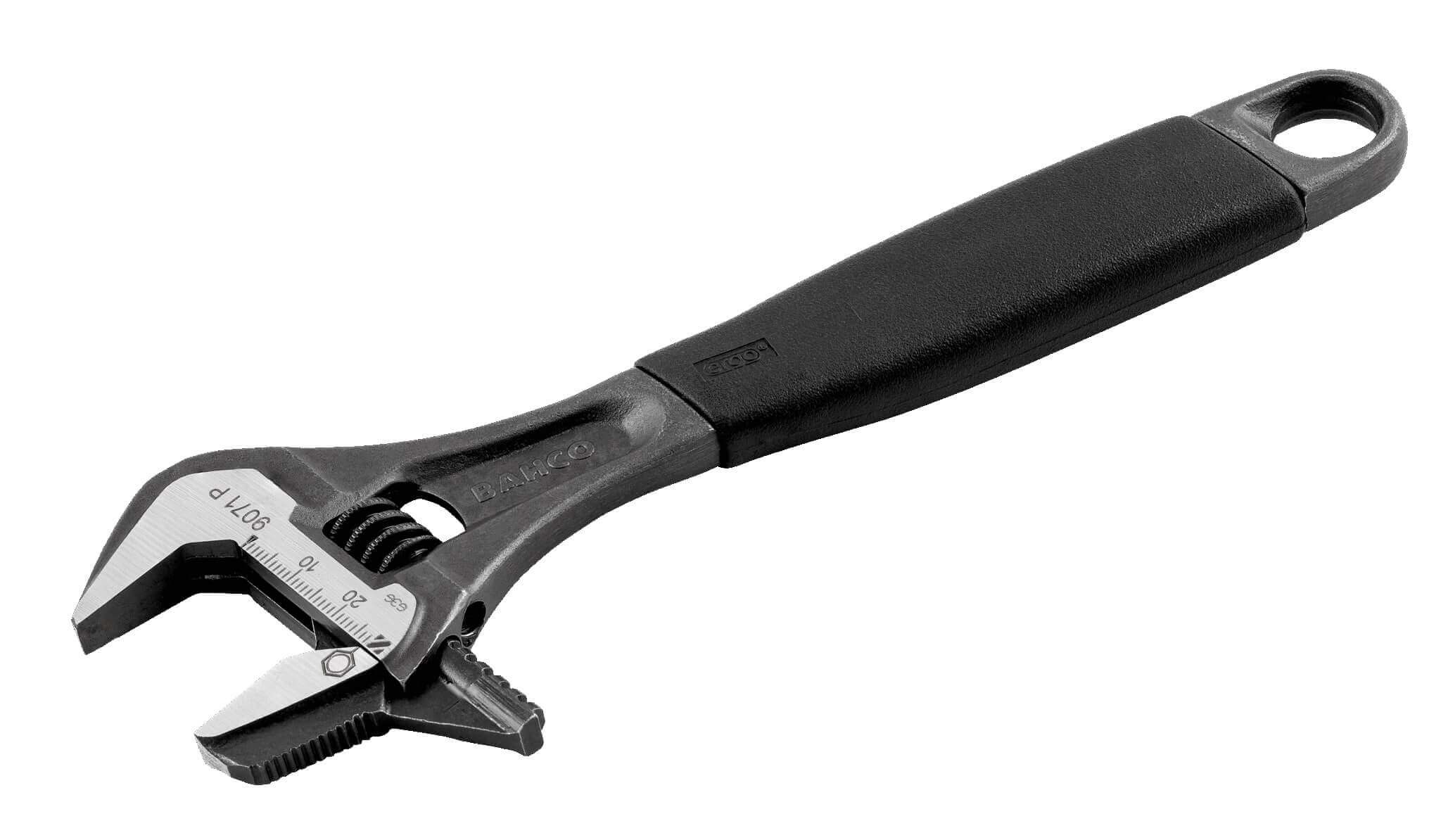 Adjustable Wrench With Reversible Jaw
