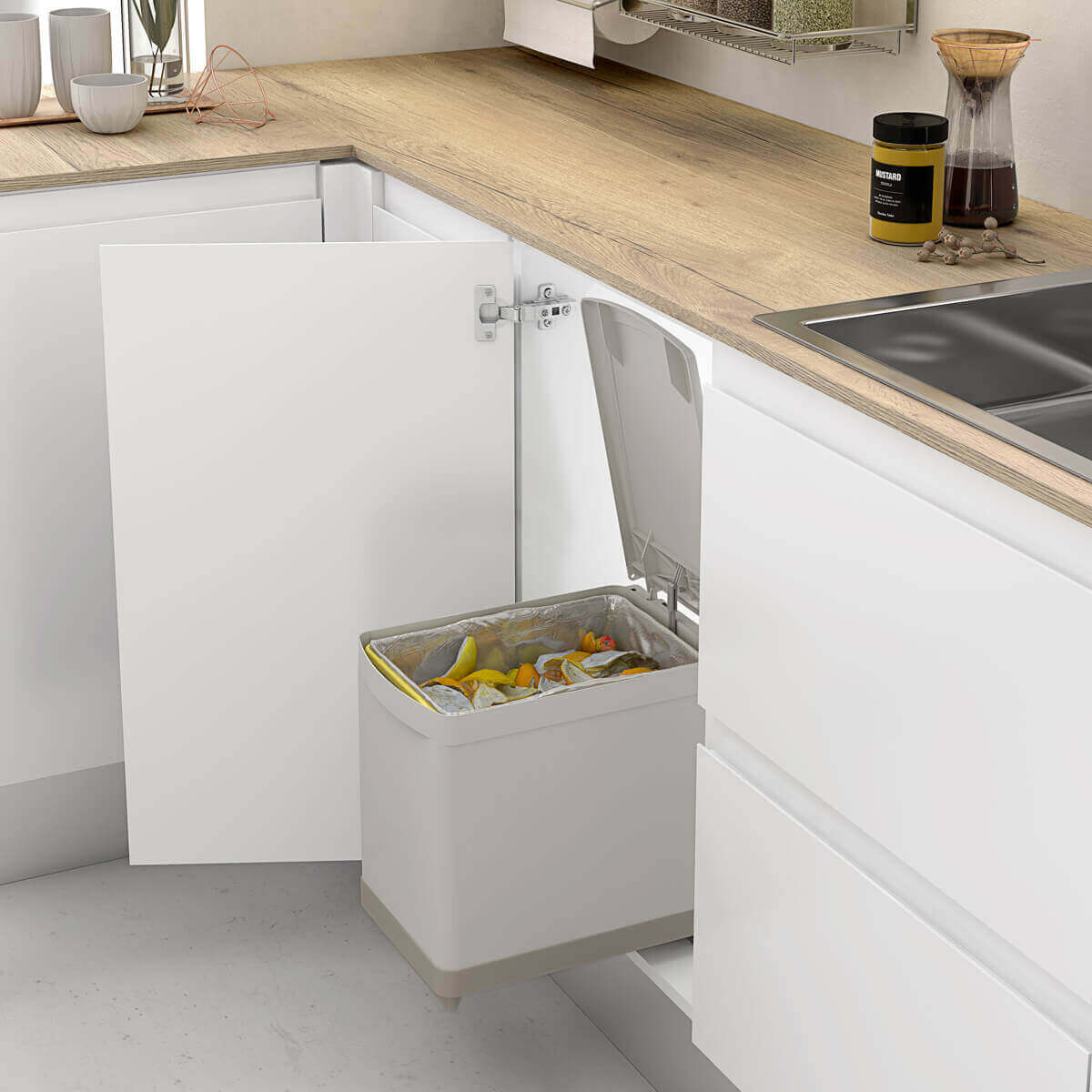 Pull-out Waste bin 16L