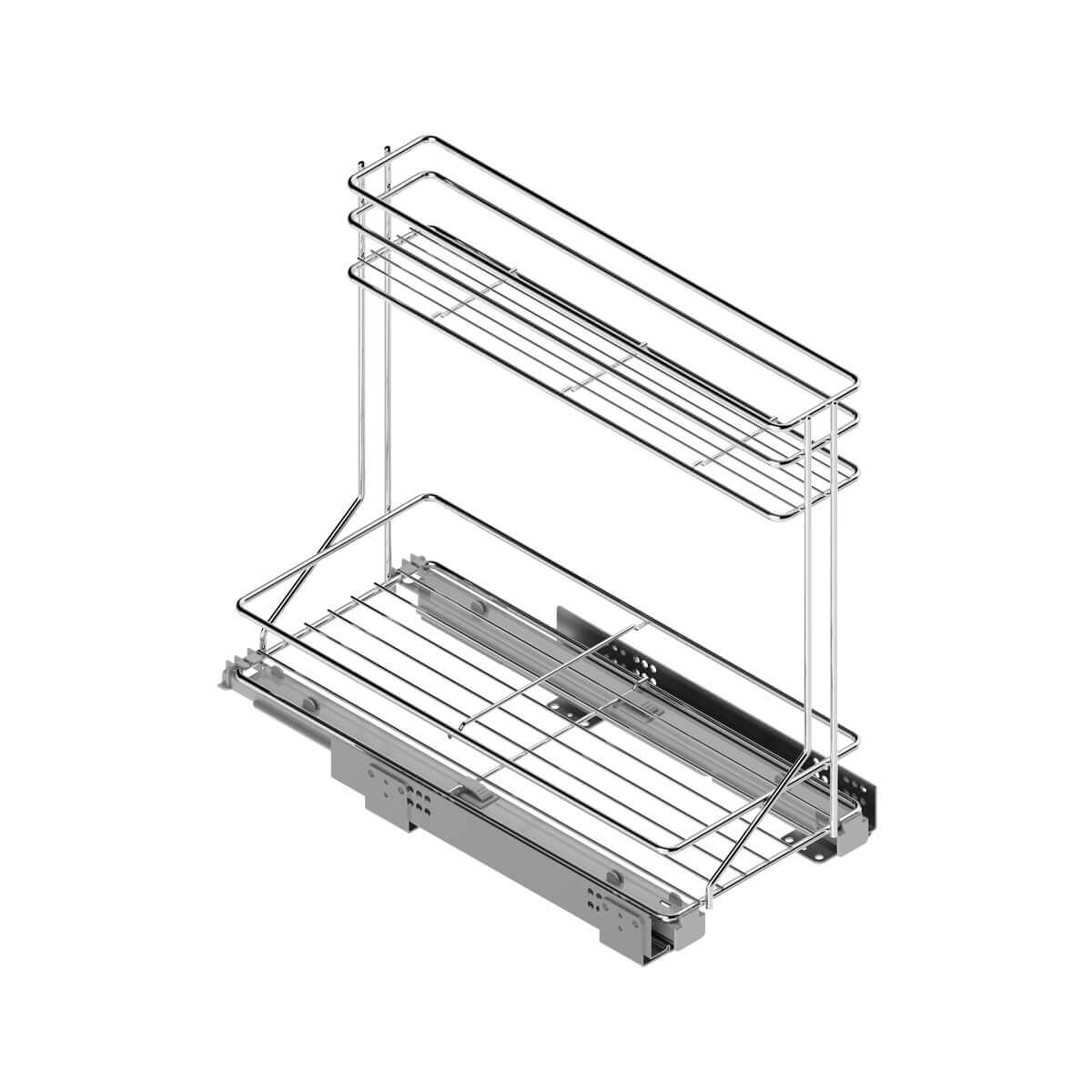 Pull-out cleaning basket