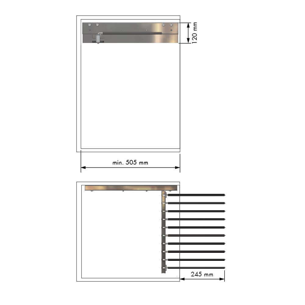 Pull-out Trouser Holder CLASSIC