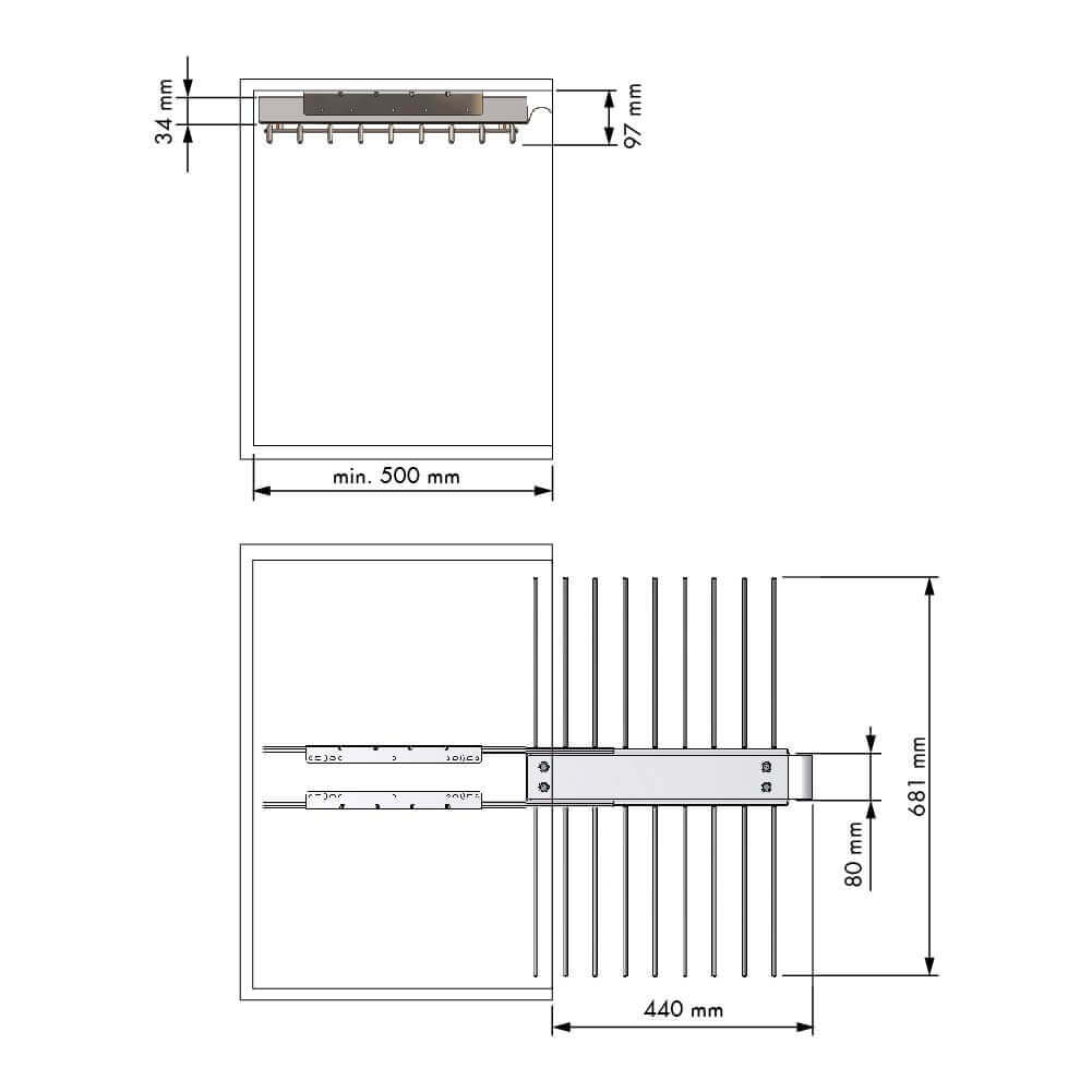 Pull-out Trouser Holder