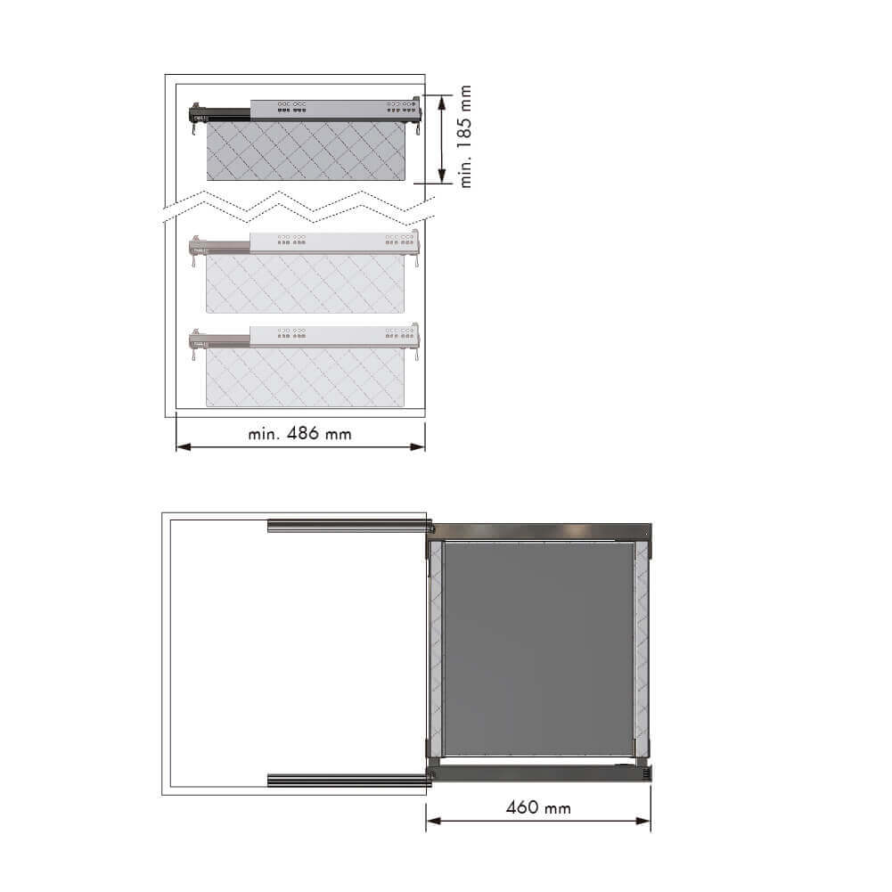 Pull-out cloth basket