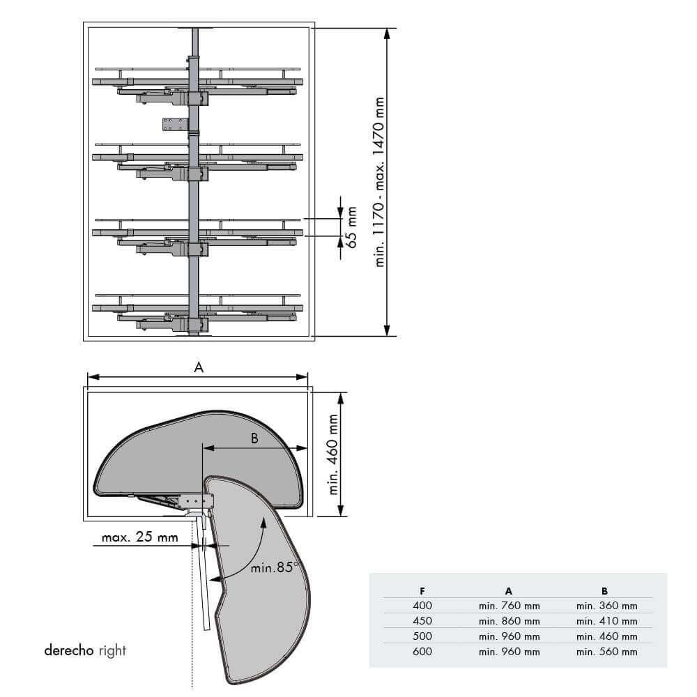 Dolphin sliding column