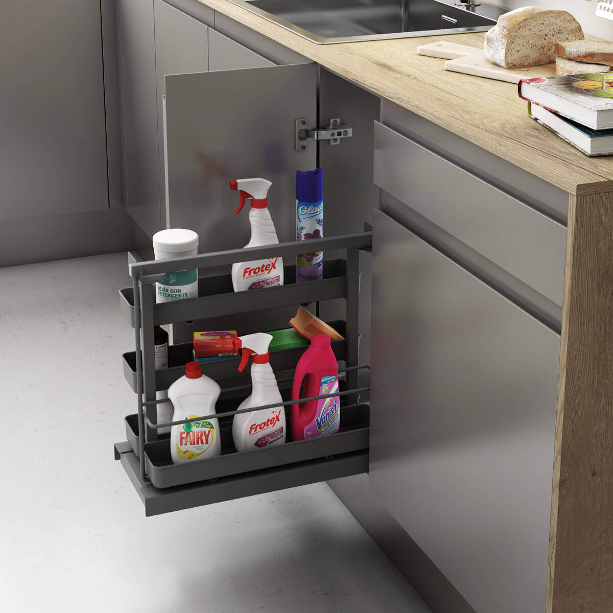 Pull-out Cleaning basket