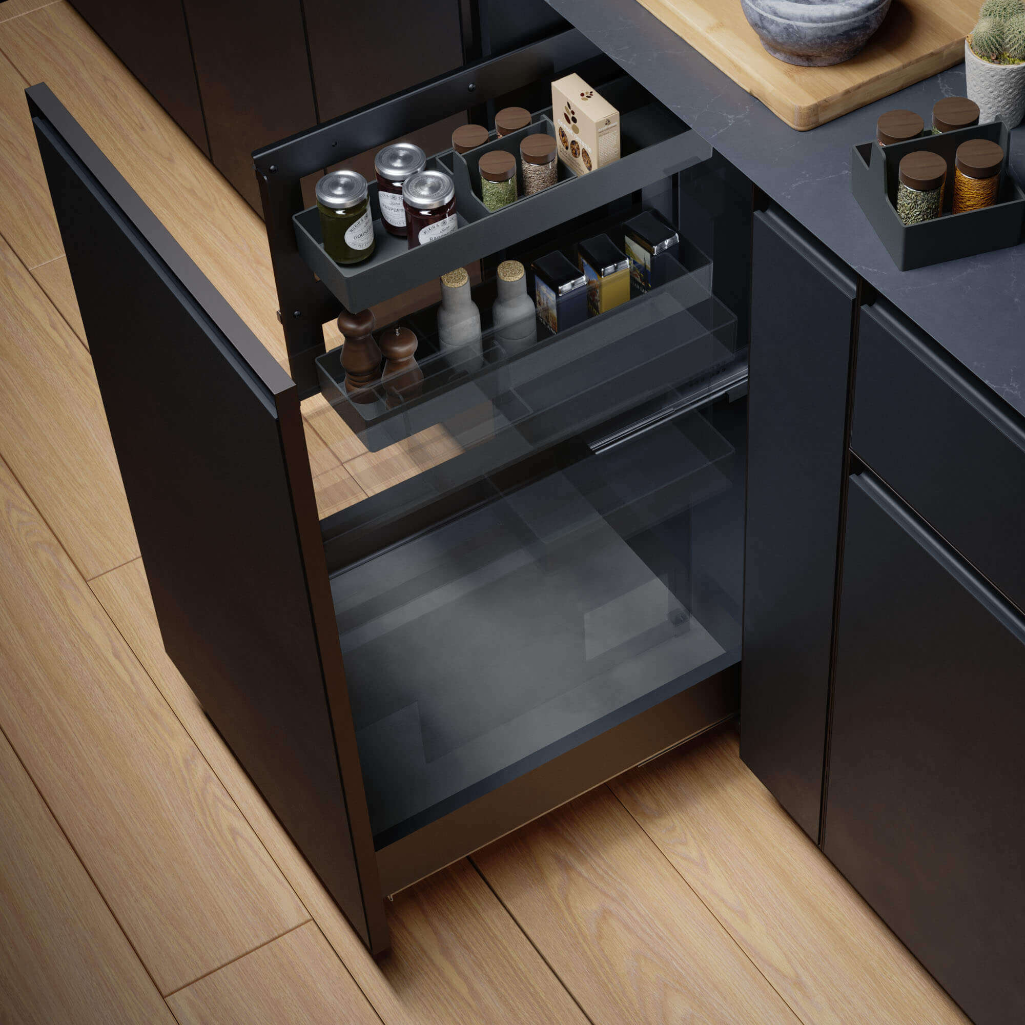 Pull-out Pantry Side Runner