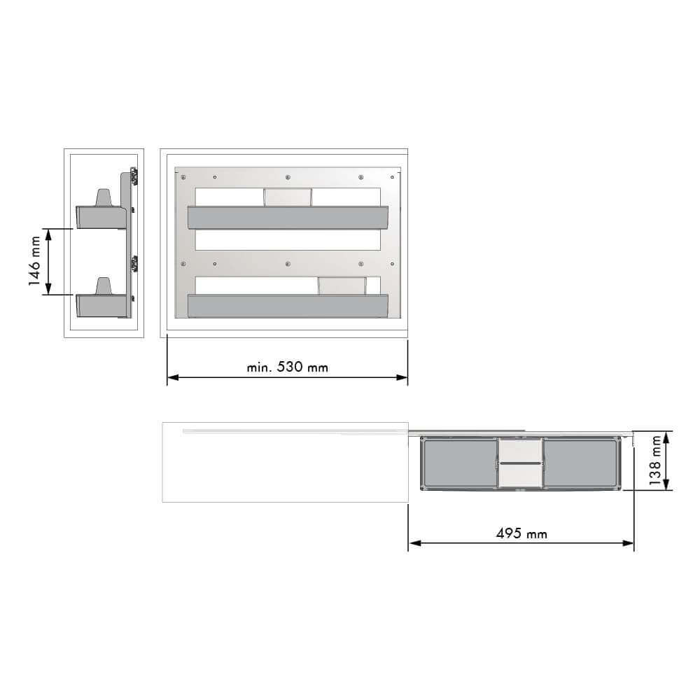 Pull-out Pantry Side Runner