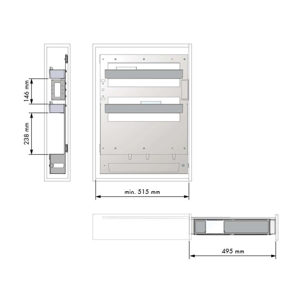 Bottle side runner FLAT NOVA
