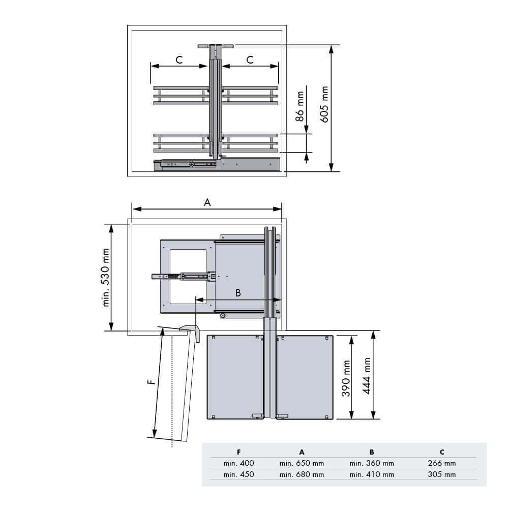 Corner Pull-out Frame