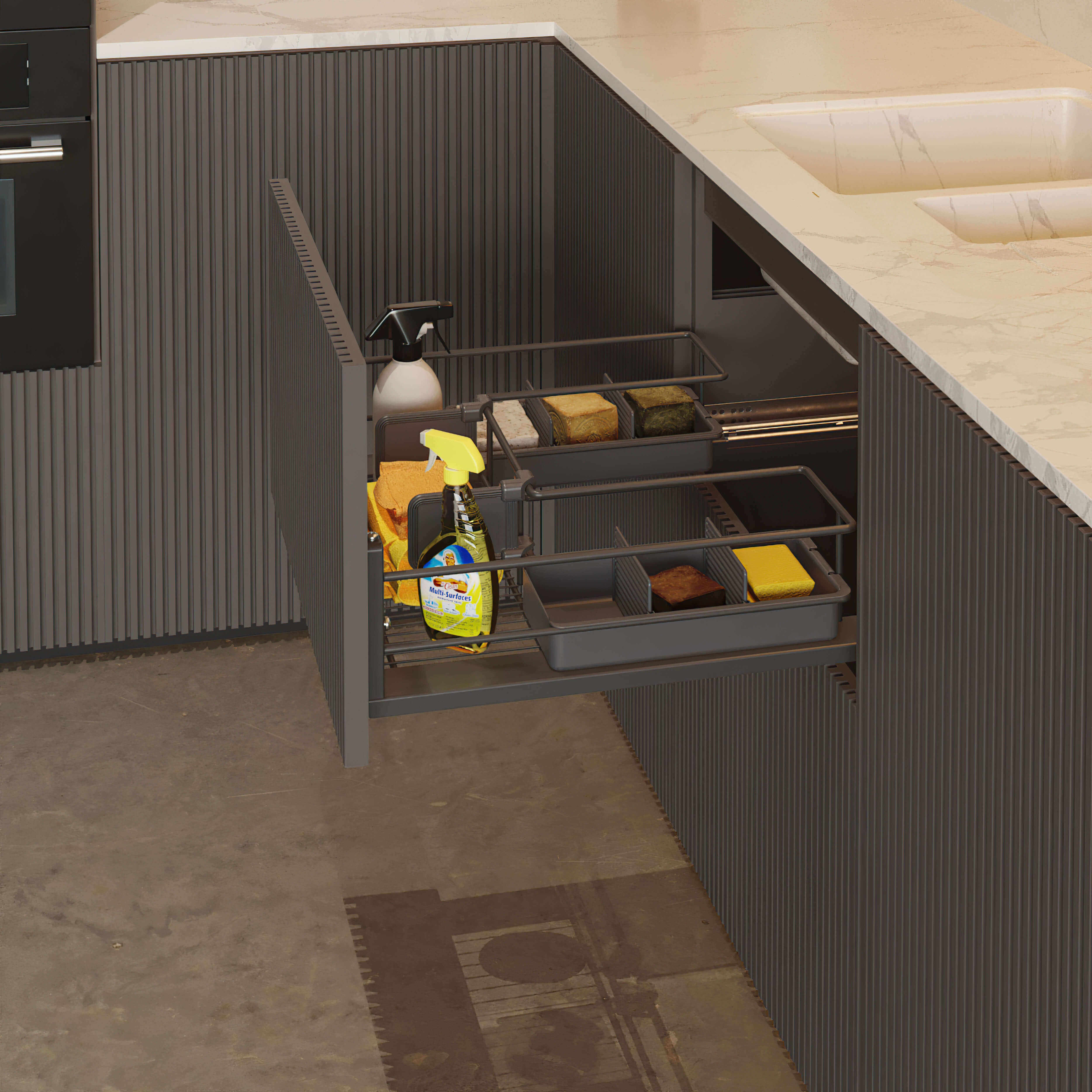 Under Sink Pull-out Basket