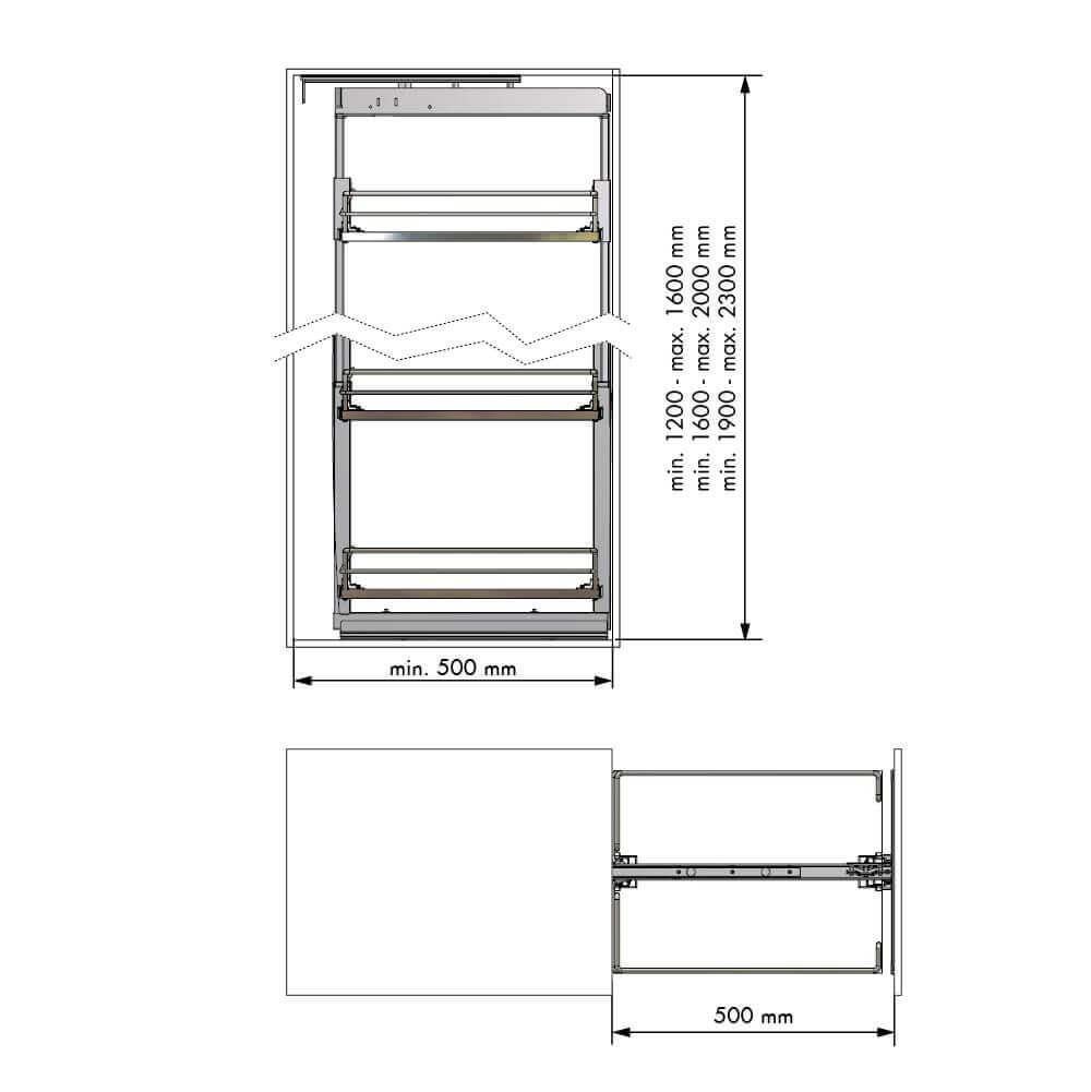 Pull-out Flat Supermarket Kit