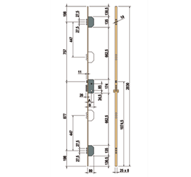 5 Points Locks 203 CM