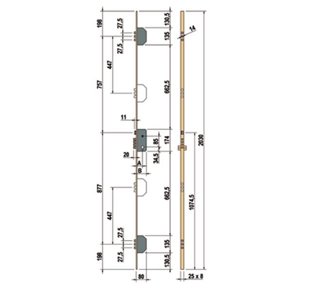 5 Points Locks 203 CM
