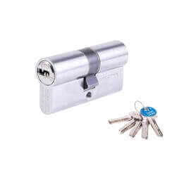 Double clutch security cylinder