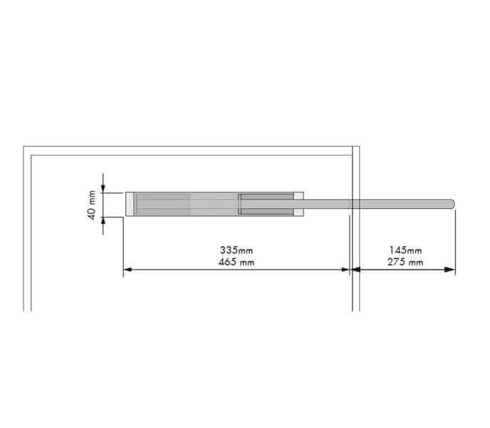 Pull-out towel rack