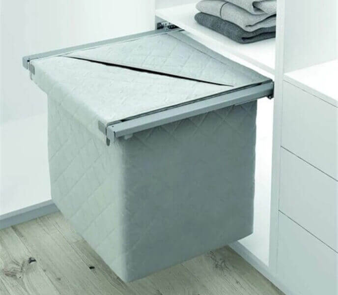 Pull-out laundry basket