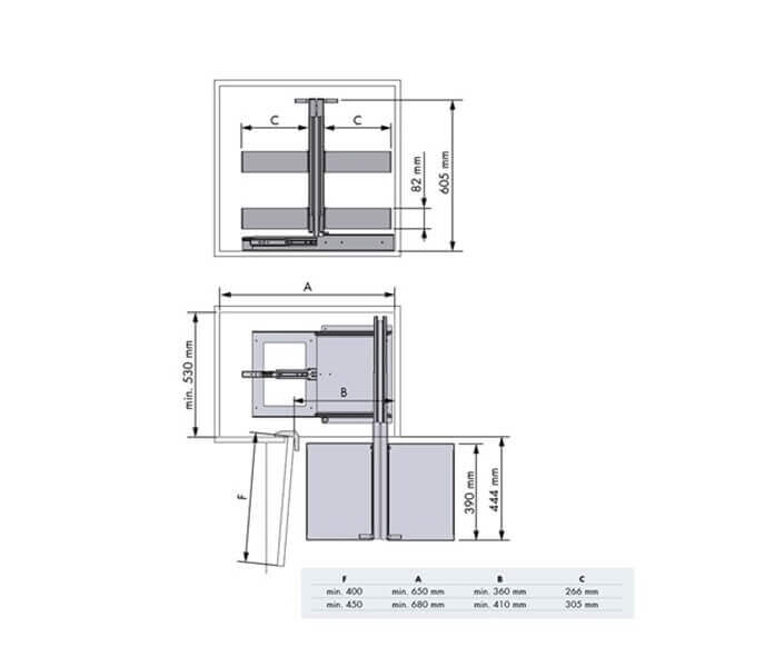 Corner pull-out frame