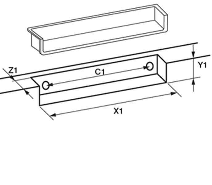 Built-in handle 363