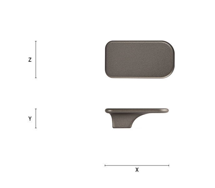 Square handle 413