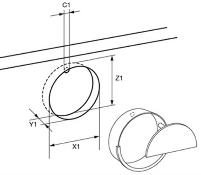 Built-in handle 419