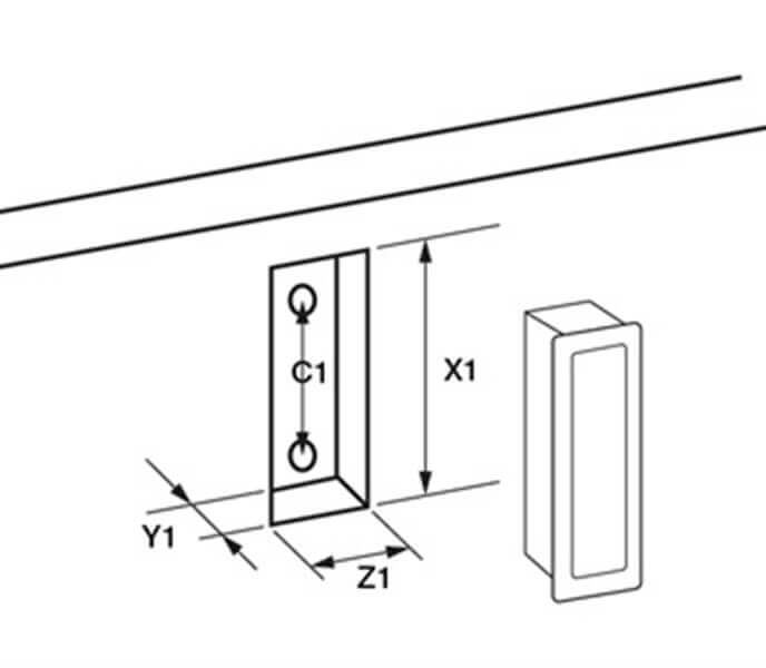 Built-in handle s8109