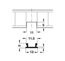 Shelf support strip