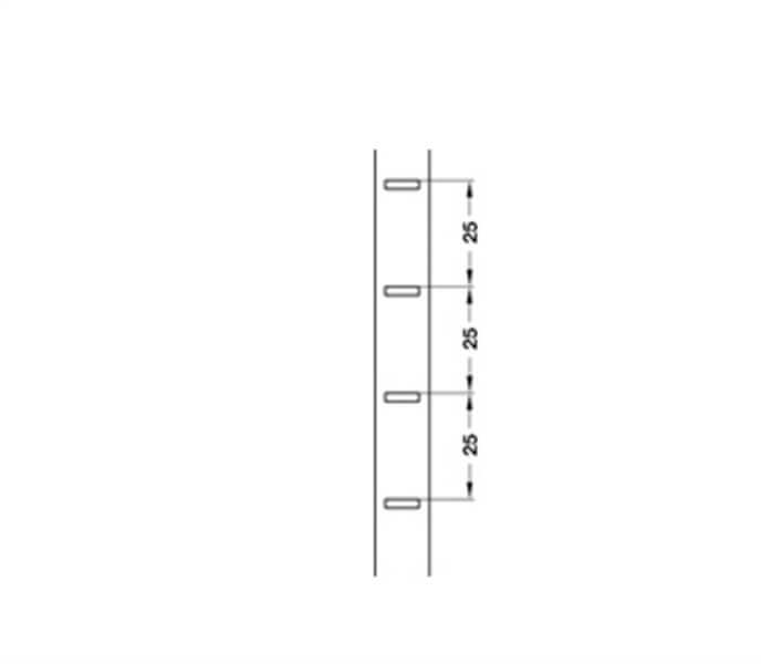 Shelf support strip
