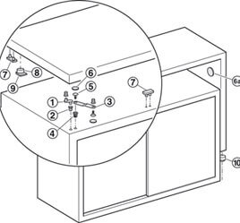 Swivel Table Top  Fitting
