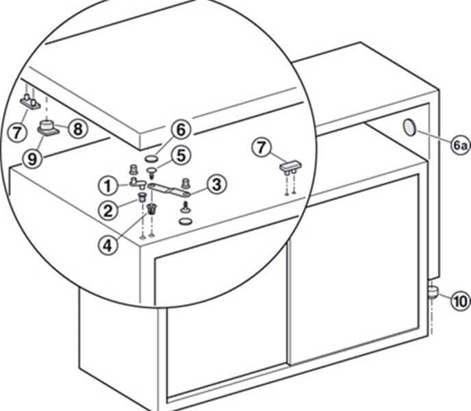 Swivel Table Top  Fitting