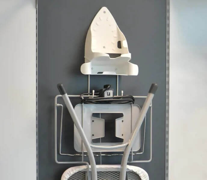 Iron and Ironing Board Holder