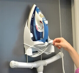 Iron and Ironing Board Holder