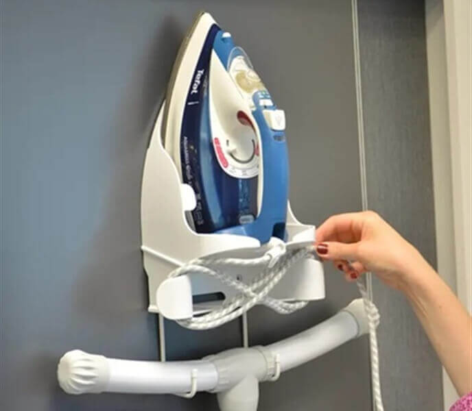 Iron and Ironing Board Holder