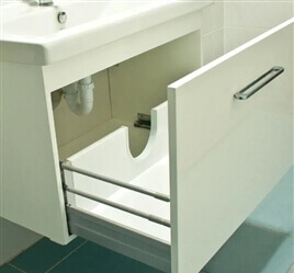 Vertical U-Bend Siphon Plastic Cover