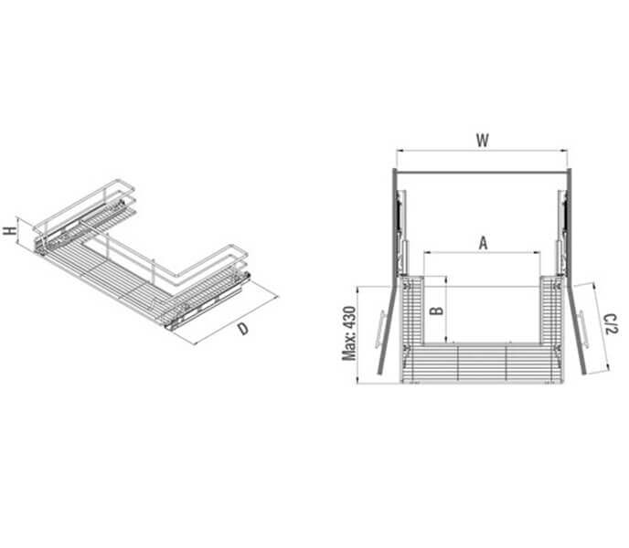 Under-Sink Drawer With Full Extension
