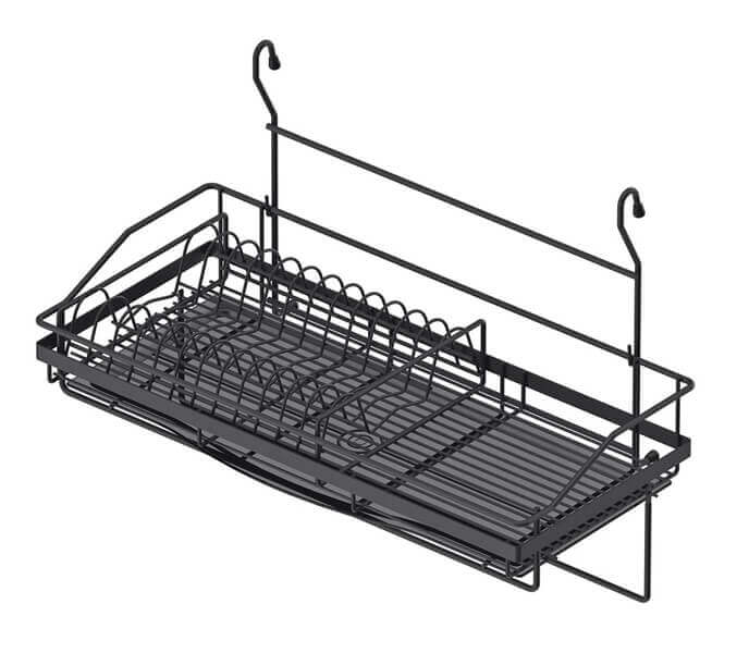 Wall-mounted dish rack