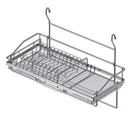 Wall-mounted dish rack