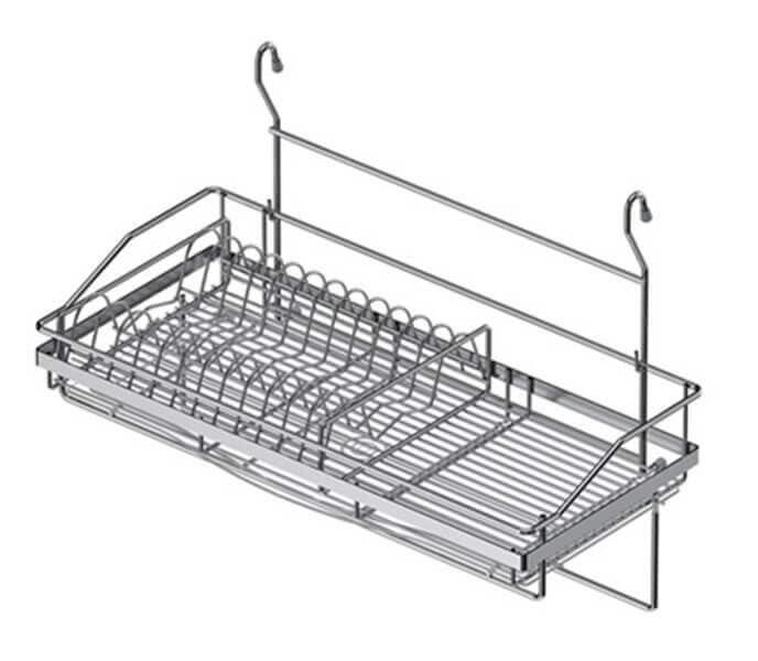 Wall-mounted dish rack