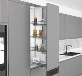 6 baskets Larder 185-200cm