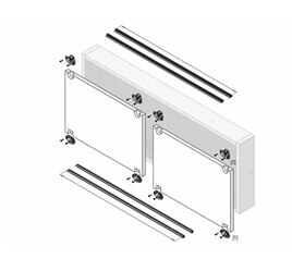 Sliding system for wooden cabinets 43KG