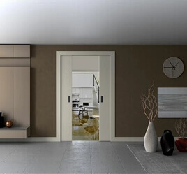 Two sliding simultaneous doors opening kit 120KG