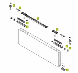 Flush Sliding Door kit 120KG