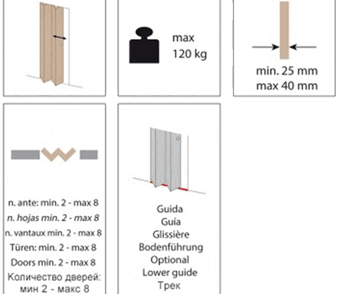 Folding door 120KG