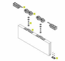 Sliding door system 250KG