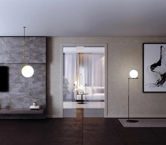 Glass Sliding System 120KG With Cover