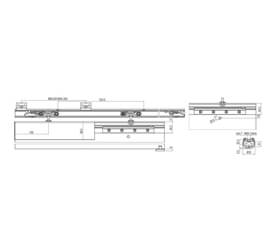 Glass Sliding System 120KG With Cover