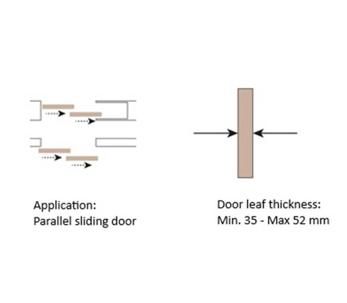 Parallel Sliding Door System 120KG